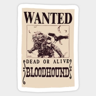 Wanted Bloodhound Sticker